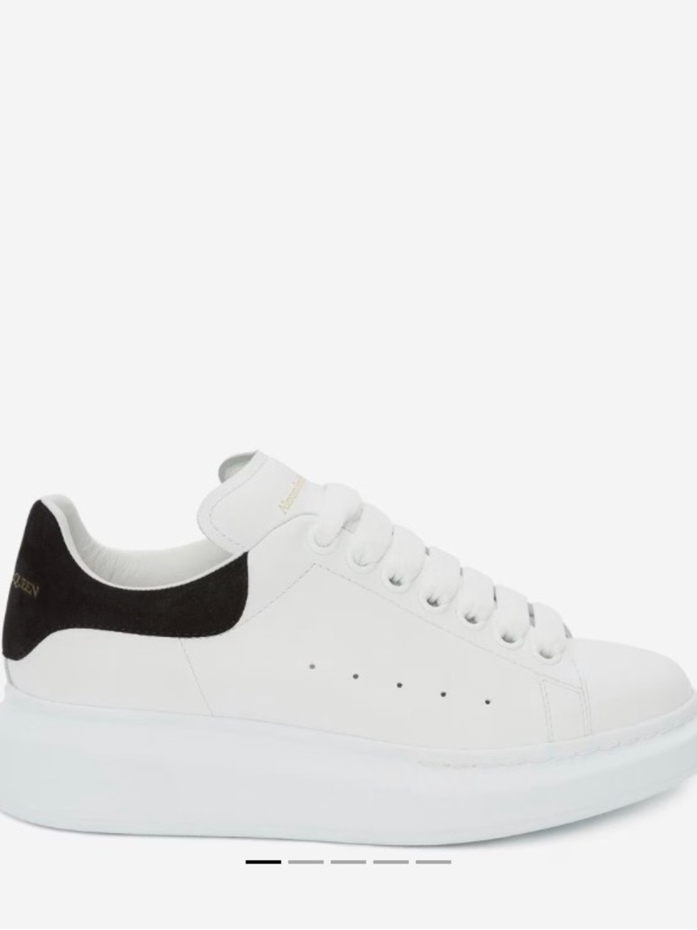 Brand New Alexander McQueen White and Black Sneakers - Women’s